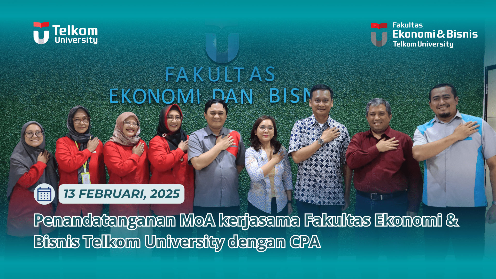 Penandatanganan MoA kerjasama FEB Telkom University dengan CPA Penandatanganan MoA kerjasama FEB Telkom University dengan CPA