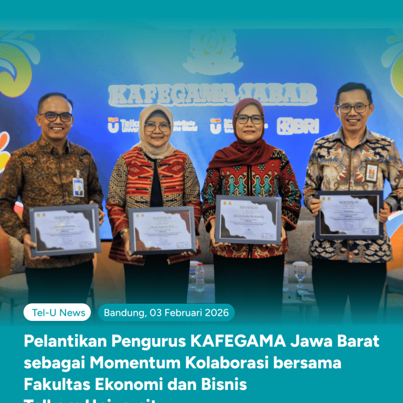 Pelantikan Pengurus KAFEGAMA Jawa Barat 2026–2029 di Telkom University