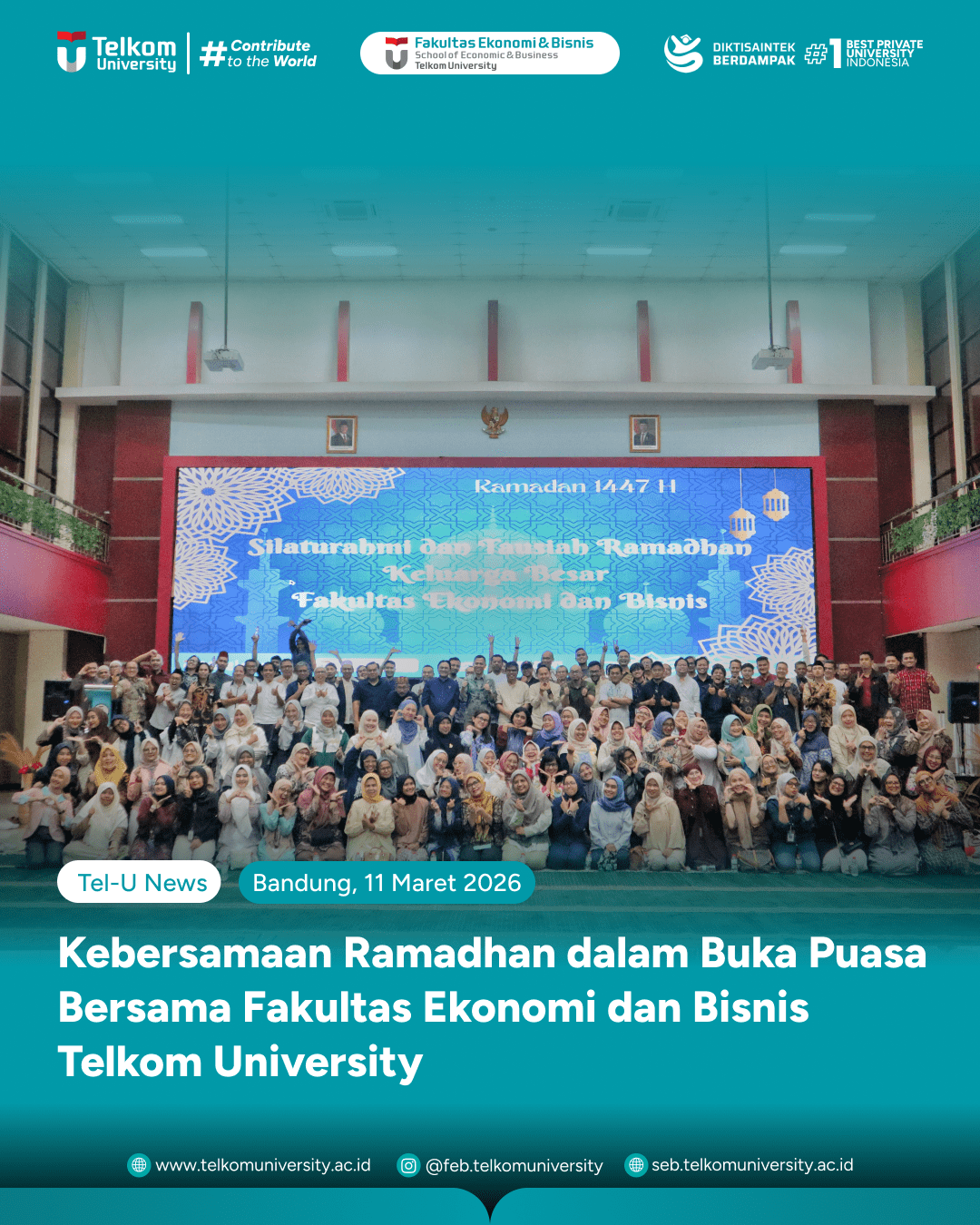 Kebersamaan FEB dalam menjalani Buka Puasa bersama